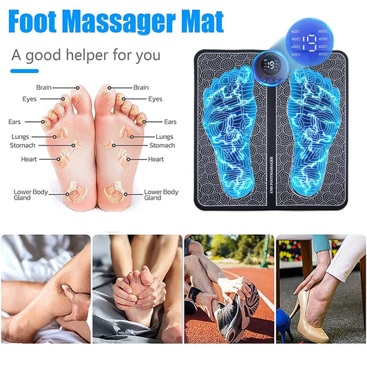 masseur de pieds électrique, coussin de massage musculaire, entraîneur de relaxation pour le fitness, le sport en plein air, la maison, la famille, la détente