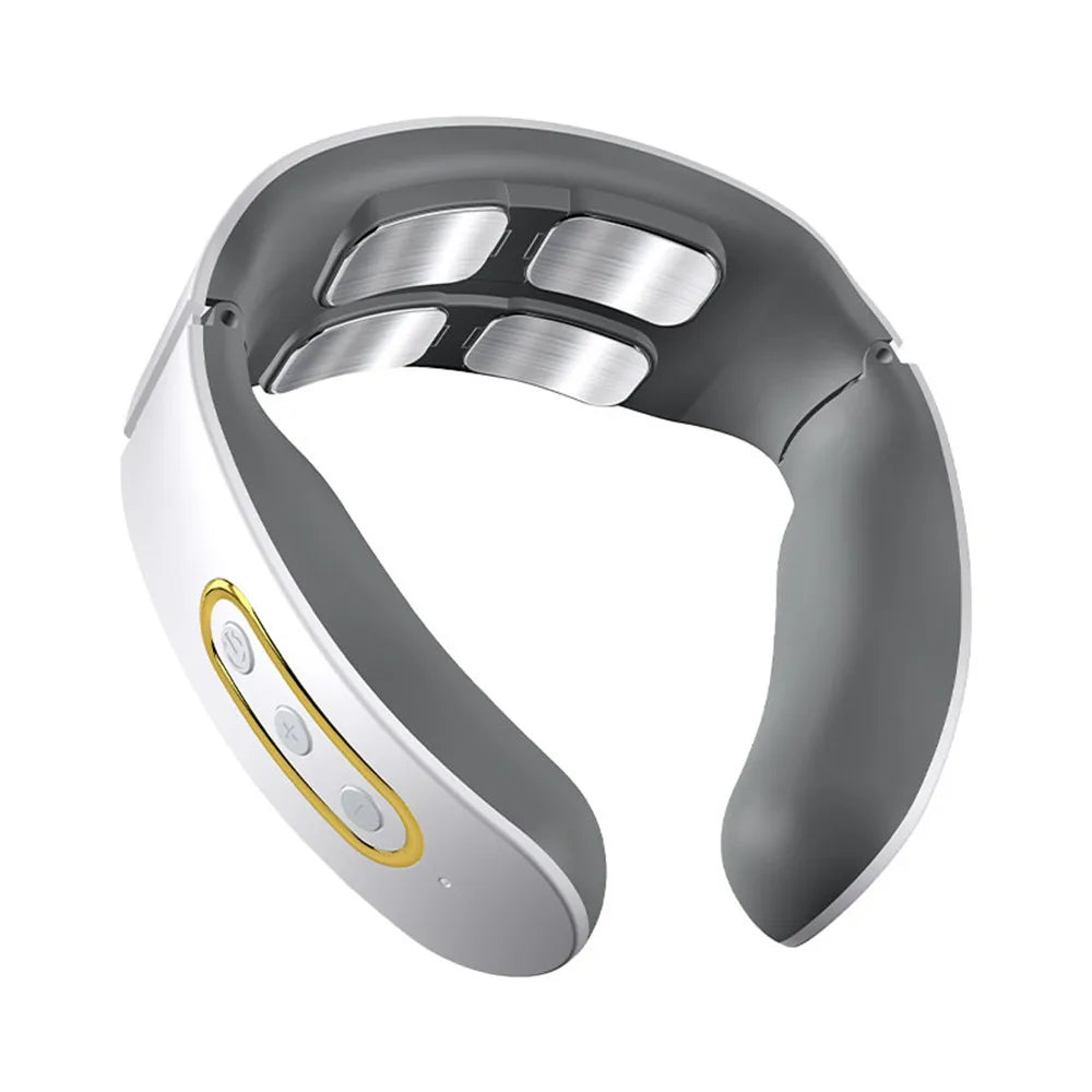 Masseur électrique d'impulsions pour le cou et les épaules, 6 modes, 9 niveaux, chaleur réglable, vertèbre cervicale, relaxation, soulagement de la douleur, pétrissage