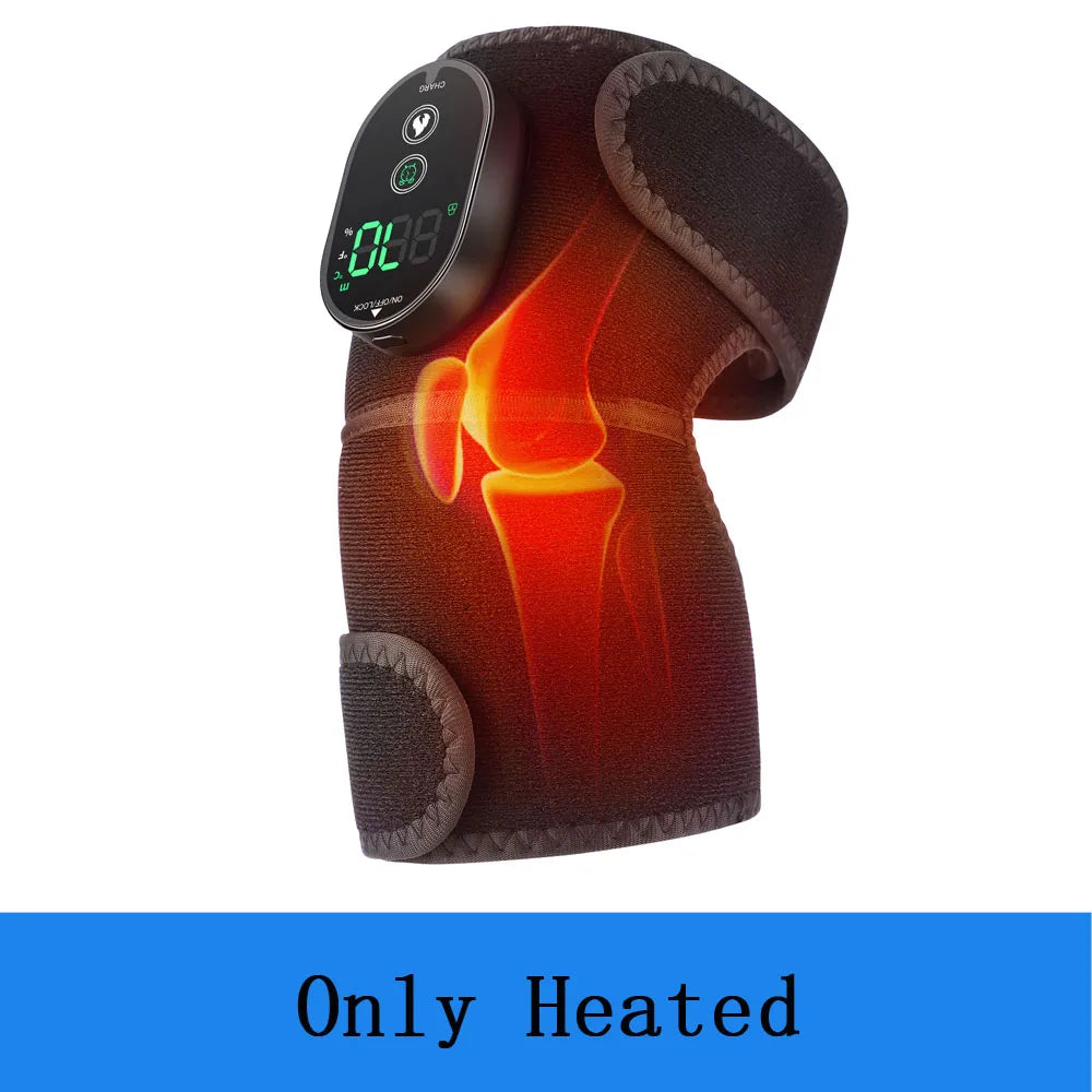 Masseur thermique de genou 3 en 1, attelle de soutien de Massage chauffante pour épaules, genoux et coudes, coussin vibrant Rechargeable, Machine de relaxation musculaire