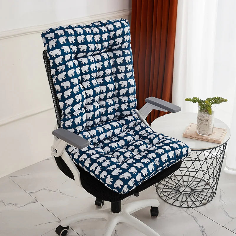 Coussin de chaise de bureau ergonomique avec support de dossier intégré – Convient à une utilisation multifonctionnelle des sièges de maison et d'auto