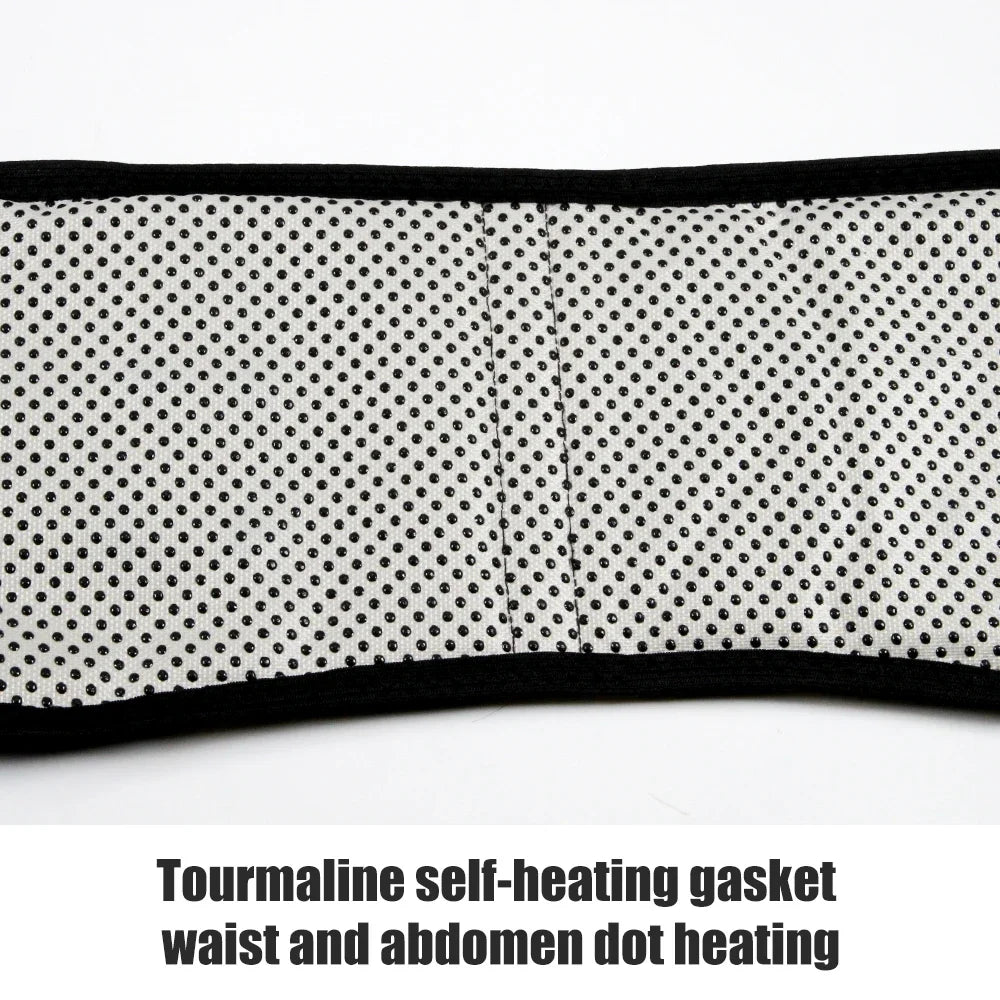 BOTQTOW 1 pièces ceinture de soutien lombaire chauffante magnétique-attelle de taille réglable pour soulager les maux de bas du dos, masseur, taille M-4XL