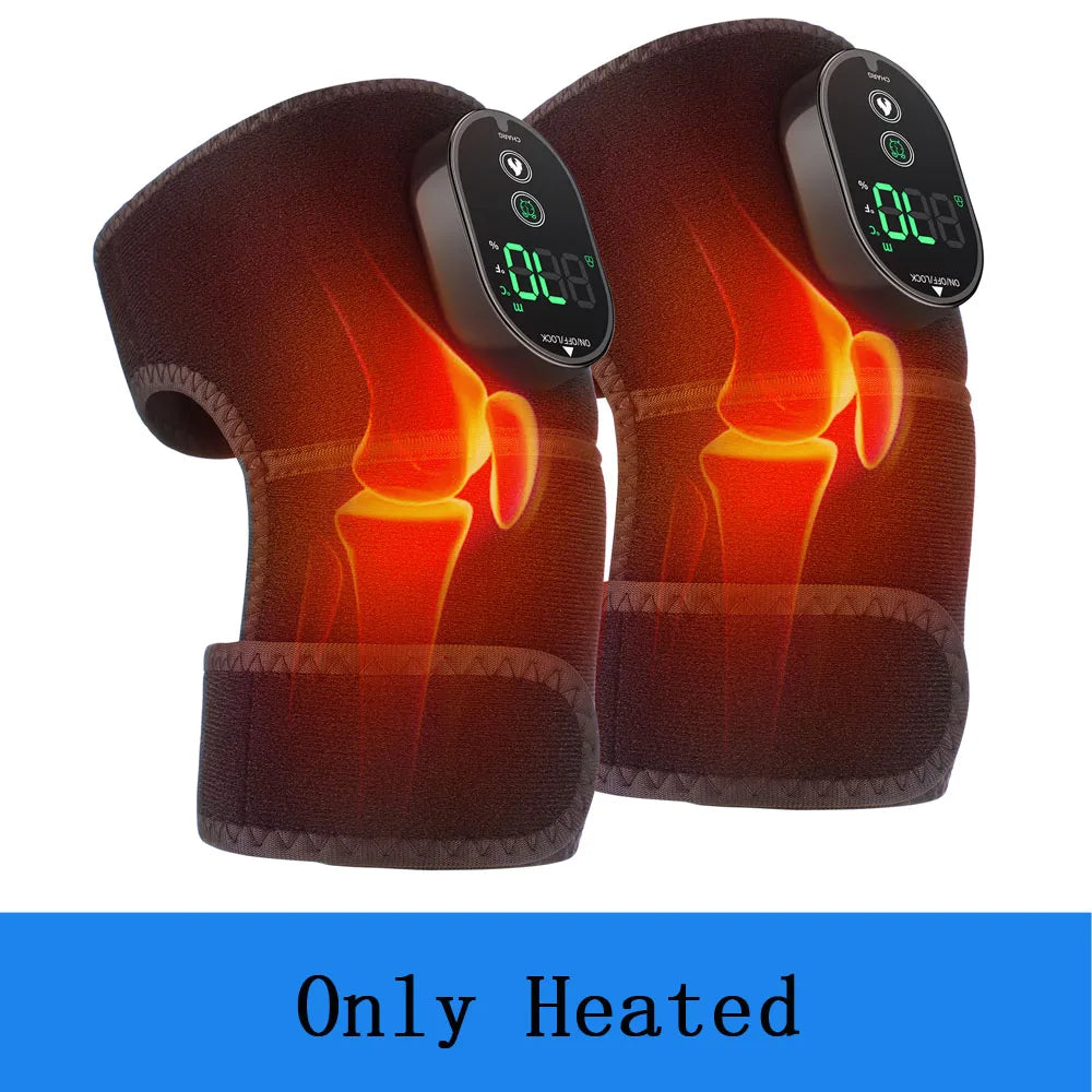Masseur thermique de genou 3 en 1, attelle de soutien de Massage chauffante pour épaules, genoux et coudes, coussin vibrant Rechargeable, Machine de relaxation musculaire