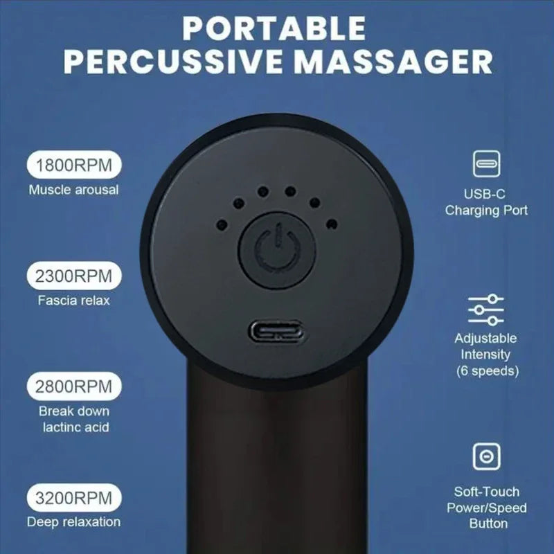 Mini pistolet de Massage sans fil pour Fascia, équipement de Massage pour Relaxation musculaire, Membrane du cou, Instrument de Massage de la colonne cervicale