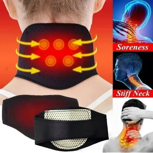 Attelle de soutien du cou auto-chauffante, Massage Cervical magnétique pour la Relaxation et la chaleur, pas besoin d'électricité réutilisable