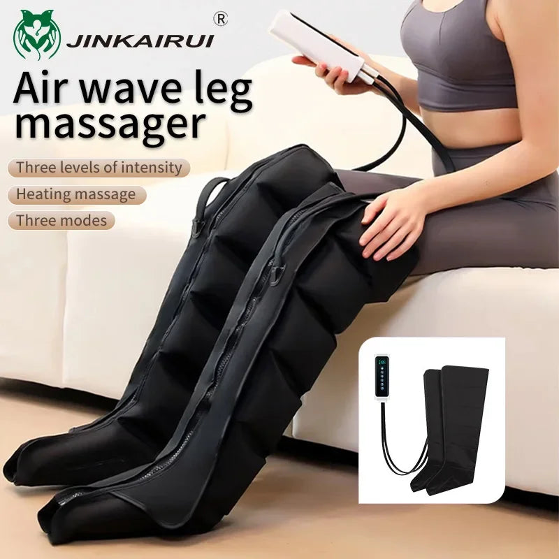 Masseur de jambes à pression d'air, bottes de Massage des pieds, pétrissage, compression, Relaxation profonde des mollets avec télécommande