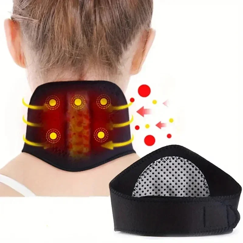 Attelle de soutien du cou auto-chauffante, Massage Cervical magnétique pour la Relaxation et la chaleur, pas besoin d'électricité réutilisable