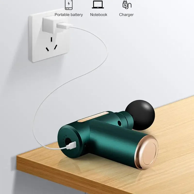 Mini pistolet de Massage sans fil pour Fascia, équipement de Massage pour Relaxation musculaire, Membrane du cou, Instrument de Massage de la colonne cervicale