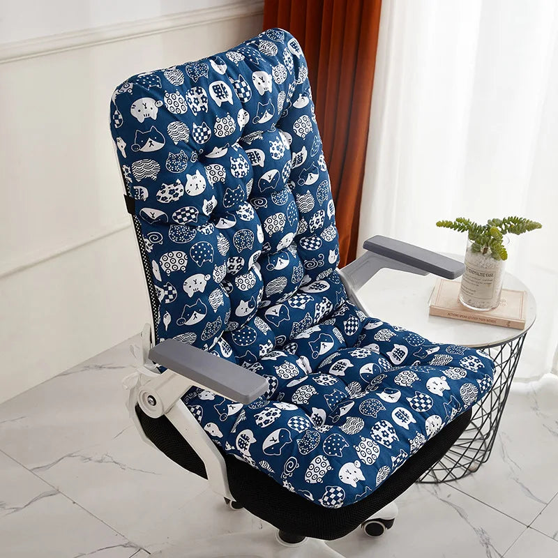 Coussin de chaise de bureau ergonomique avec support de dossier intégré – Convient à une utilisation multifonctionnelle des sièges de maison et d'auto