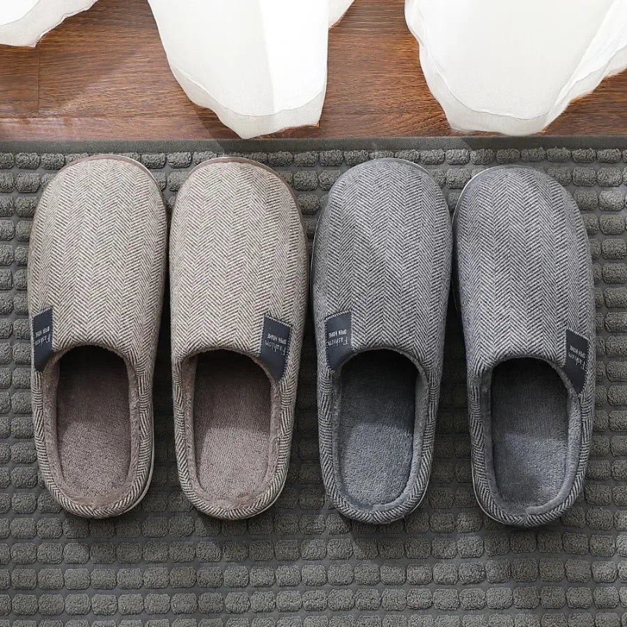 Chaussons de sol coordonnants pour couple, chaussures plates décontractées pour la maison, doux et chauds, intérieur et chambre à coucher, hiver