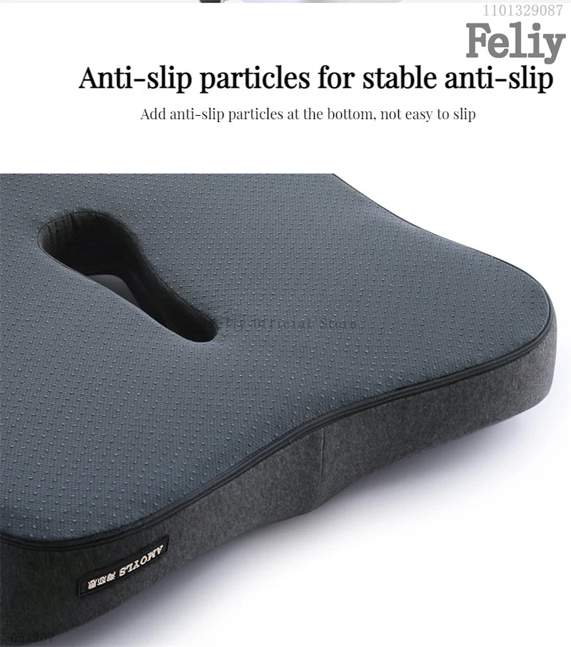 Coussin de chaise de bureau en mousse à mémoire de forme, siège de voiture, soutien de la taille, oreiller de massage lombaire, oreiller Orth4WD, coussin de fesses et de CÔTÉ cyx, coussinets de dos