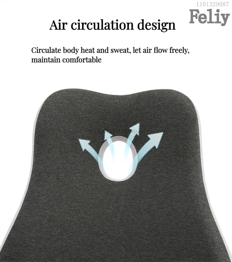 Coussin de chaise de bureau en mousse à mémoire de forme, siège de voiture, soutien de la taille, oreiller de massage lombaire, oreiller Orth4WD, coussin de fesses et de CÔTÉ cyx, coussinets de dos